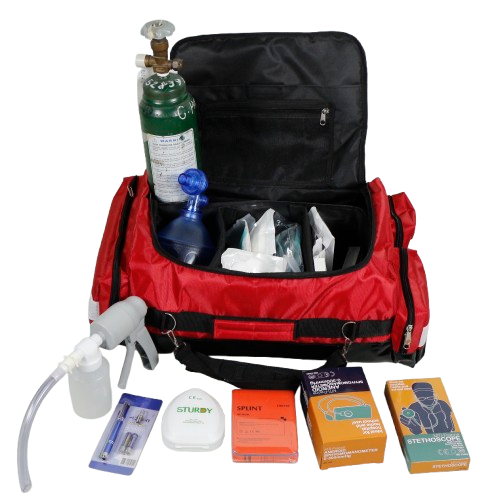 Trauma Bag with Oxygen Tank