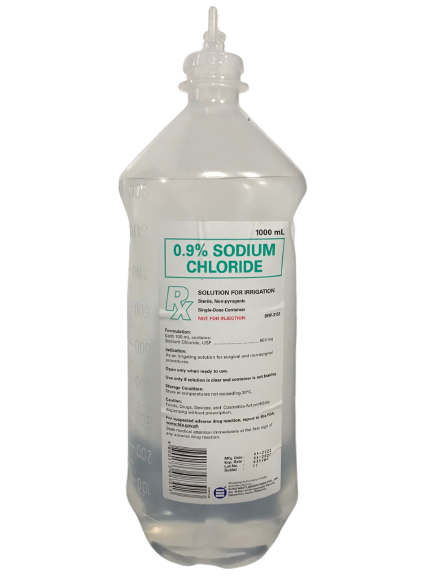 Sodium Chloride 0.9% for Irrigation 1L - Dental Medical Ireland