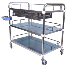 KYST764 3 Deck Trolley with drawer