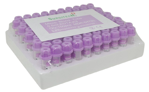 Micro Blood Collection Tubes (EDTA K3, Purple Cap)