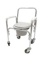 NE0901 Aluminum Commode Chair With Wheels