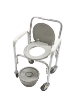 NE0901 Aluminum Commode Chair With Wheels