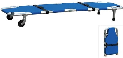 NF-F1 One fold Stretcher with wheels with Safety Straps