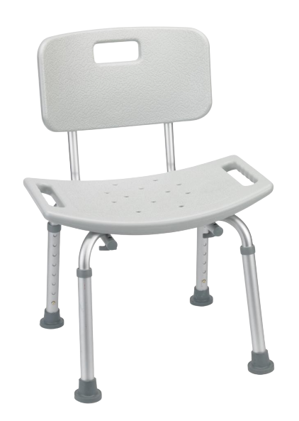 Aluminum Shower Chair with Backrest